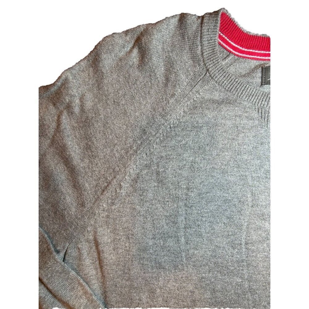 Eddie Bauer Cashmere Blend Sweater Men's Size Large Grey Lightweight Casual Soft - Picture 5 of 8